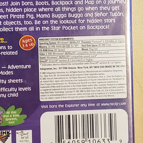 Atari Dora The Explorer Animal Adventure & Lost City Adventure - 2 Pack PC Game - Picture 6 of 6